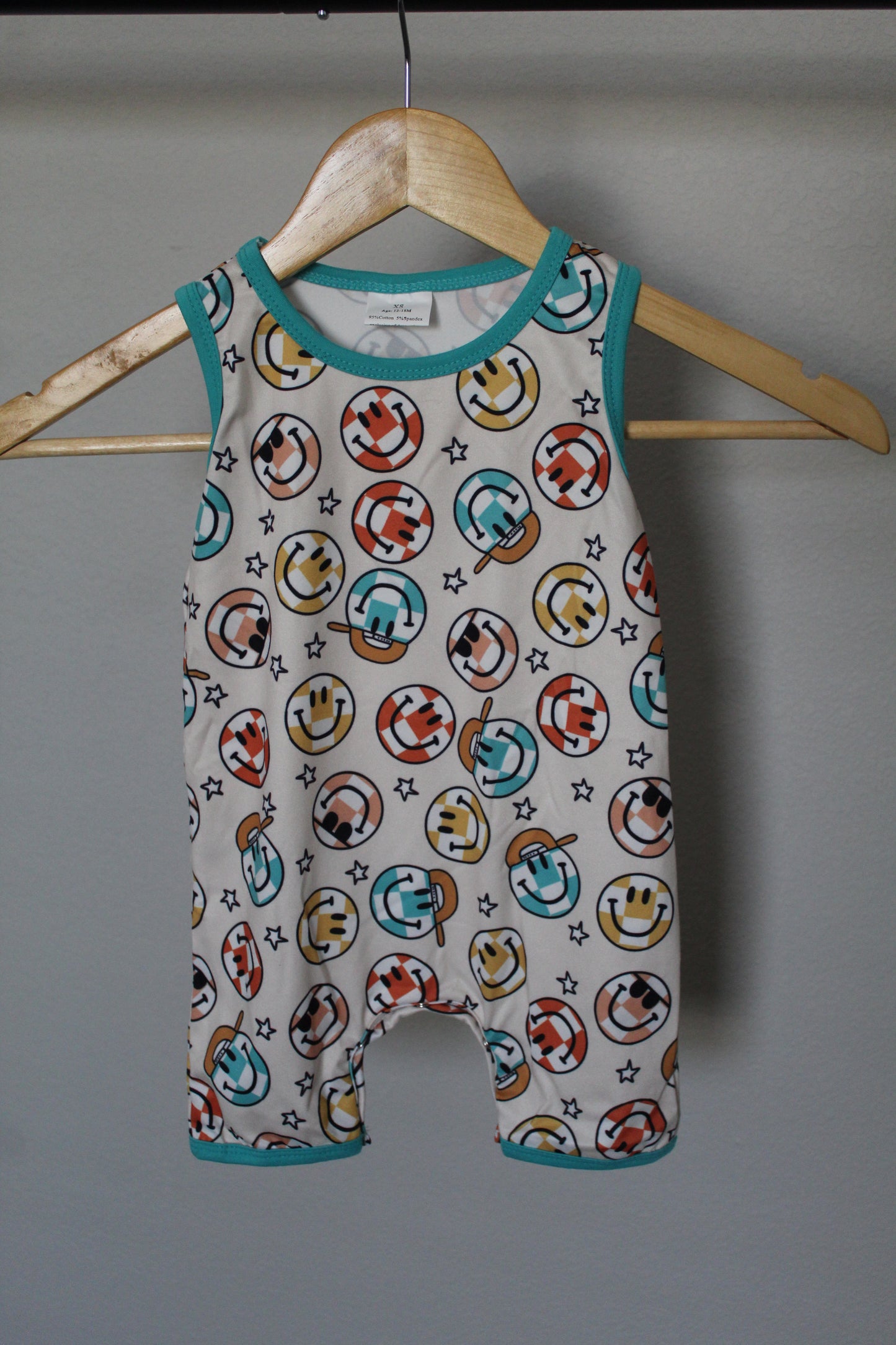 Plaid Smile Romper