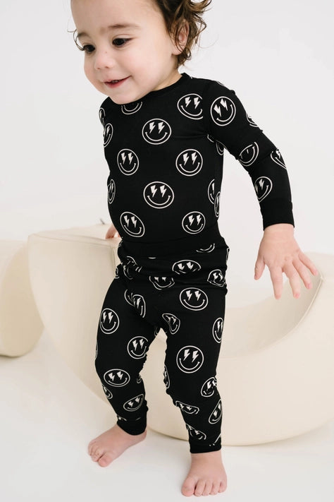 Lightening Smiley Bamboo Pajamas